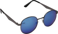 CRIBA Round Sunglasses(For Men & Women, Blue)