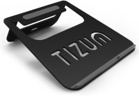 TIZUM Foldable Anodized Aluminum Lightweight Ergonomic, Air Vented Multi-Function TZ-ATS-BLK Laptop Stand   Laptop Accessories  (TIZUM)