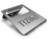 View TIZUM Foldable Anodized Aluminum Lightweight Ergonomic, Air Vented Multi-Function TZ-ATS-SPCGRY Laptop Stand Laptop Accessories Price Online(TIZUM)