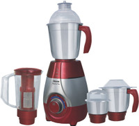 Inalsa Passion Plus 750 W Mixer Grinder (4 Jars, Red, Grey)
