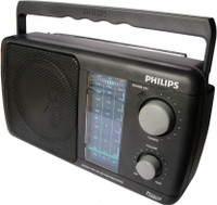 Philips Radio DL225/94 with MW/SW/FM Bands,450mW RMS Sound output(Black)