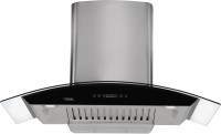 Hindware Nevio 90  Auto Clean Wall Mounted Chimney(Brushed Silver/Inox 1200 CMH/m3/h)