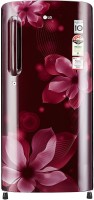 LG 190 L Direct Cool Single Door 4 Star Refrigerator(Scarlet Orchid, GL-B201ASOX)
