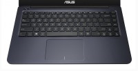 Saco Chiclet for Asus X452E Series Laptop Keyboard Skin(Black, Transparent)   Laptop Accessories  (Saco)