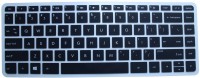 Saco Chiclet Keyboard Skin for Ultra Thin Keyboard Protector Cover Skin Fit for HP 14-AM020TU 14-inch -(Black with Clear) Keyboard Skin(Black with Clear)   Laptop Accessories  (Saco)