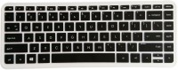 Saco Chiclet for Hp Pavilion 14-E021tx Notebook Laptop Keyboard Skin(Black, Transparent)   Laptop Accessories  (Saco)