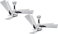 Orient Electric Orina Pearl white black 1200 mm 3 Blade Ceiling Fan(Pearl white black, Pack of 2)