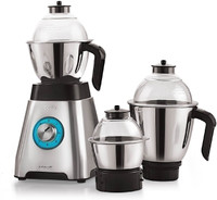 cello Grind-N-Mix Alpha 1000 W Mixer Grinder (3 Jars, Silver)