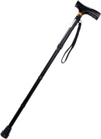 Iktu Automatic Magnetic Snap-Out Folding Crutch Walking Cane Folding Stick with Adjustable Length (33-37 Inch) (Black) Walking Stick