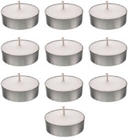 Shreeji Decoration Smokeless Tea Light Candle(10) Candle(White, Silver, Pack of 10) - Price 105 54 % Off  