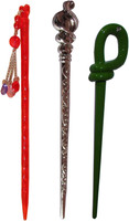 Accessher wedding Combo of Multi Color Juda Sticks Bun Stick(Multicolor) - Price 420 79 % Off  