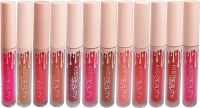 Kiss Beauty Twelve Color Suit Matte Liquid Lipgloss Lipstick Shade-B(6 g, Multicolor) - Price 995 85 % Off  