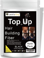 Levins King Hair Building Fiber, Hair concealer Refill Pack Use For Caboki, Regrowth etc.Black Color Pack of 1(25 g)