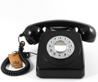 View GPO Retro 746 Push Button Telephone Corded Landline Phone(Black) Home Appliances Price Online(GPO Retro)