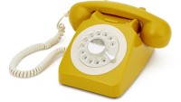 View GPO Retro 746 Rotary Dial Telephone Corded Landline Phone(Yellow) Home Appliances Price Online(GPO Retro)
