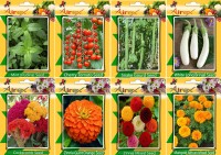 Airex Mint, Tomato Cherry, Snake Gourd, White Long Brinjal,Cockscomb, Orange Zinnia,Zinnia Mixed and Marigold African Mixed Seed + Humic Acid Fertilizer (For Growth of All Plant and Better Responce) + 15 gm Humic Acid + Pack Of 30 Seeds * 7 Per Packet + 15 Snake Gourd Seed(30 per packet)