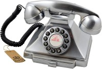 View GPO Retro Carrington Push-Button British Telephone Corded Landline Phone(Chrome) Home Appliances Price Online(GPO Retro)