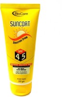 Biocare Suncoat Sunscreen Cream SPF45 - 200gm - SPF SPF45 NA(200 ml) - Price 144 42 % Off  