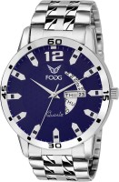Fogg 2034-BL-CK Day And Date Analog Watch For Men