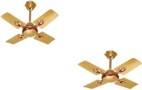 View Rok On EPC0001 600 mm sweep ceiling fan (24'') small wonder Golden Cherry 4 Blade Ceiling Fan (gold) 4 Blade Ceiling Fan(GOLD, MULTI COLOUR) Home Appliances Price Online(Rok On)