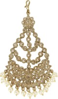 Muchmore Indian Traditional Gold Tone Crystal and Pearl Pasa Party Wear Jewellery Hair Chain(Gold) - Price 1099 80 % Off  