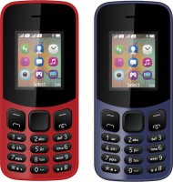 I Kall K12 New Combo of Two Mobiles(Red & Dark blue) - Price 1199 25 % Off  