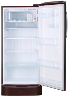 LG 215 L Direct Cool Single Door 3 Star Refrigerator with Base Drawer(Scarlet Plumeria, GL-D221ASPX)