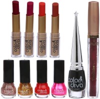 Color Diva Women Fashion Makeup Combo(Pack of 10) - Price 399 81 % Off  