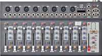 MX Live Audio Mixer 10 Channel Compact Analog Mixer with USB & Bluetooth Analog Sound Mixer