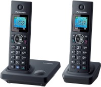 Panasonic KX-TG7862 Cordless Phone with Answering Machine Cordless Landline Phone with Answering Machine(Black)