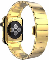 Memore Replacement Butterfly Clasp loop for Apple Watch All Models (42mm, Gold) Smart Watch Strap(Mullti Color)