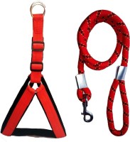 Furious3D Dog Collar & Leash(Large, RED)