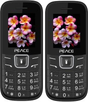 Peace FM1 Combo of Two Mobiles(Black $$ Red & Black) - Price 1015 27 % Off  