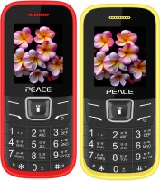 Peace FM1 Combo of Two Mobiles(Red $$ Black & Yellow $$ Black) - Price 1099 21 % Off  
