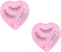 param Pack 2 Pairs Black Handmade Natural 3D Thick Long False Eyelashes with Glue(Pack of 2) - Price 159 77 % Off  