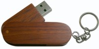 Eshop Swivel Wooden USB Flash Drive 4 GB Pen Drive(Brown)