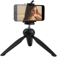 techdeal Phone Single Portable Telephone Camera CLIP STAND and MINI Tripod Supports Up to 500 Tripod(Black, Supports Up to 700 g)