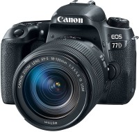 Canon EOS 77D DSLR Camera Body with Single Lens: EF-S18-135 IS USM (16 GB SD Card + Camera Bag)(Black)