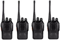 mobspy UHF 400-470MHz CTCSS/DCS Handheld Amateur Radio Tranceiver Walkie Talkie Two Way Radio Long Range Black Walkie Talkie(Black)