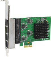 TAG PCI-E 1X 4 PORT LAN Network Interface Card(Green)