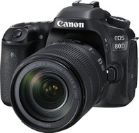 Canon EOS 80D DSLR Camera Body with Single Lens: EF-S 18-135 IS USM(Black)