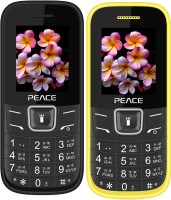 Peace FM1 Combo of Two Mobiles(Black $$ Blue & Yellow $$ Black) - Price 1199 14 % Off  