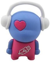 microware music man shape 8gb pendrive 8 GB Pen Drive(Blue, Pink)