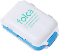 WDS 7 dAYS Folca Medicine Tablet Holder Organizer Pill Box - 003 ( White , Blue ) Pill Box(White, Blue) - Price 119 80 % Off  