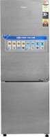 View Haier 258 L Frost Free Double Door Bottom Mount 3 Star Refrigerator(Brushline silver/Dazzel Steel, HEB-25TDS)  Price Online