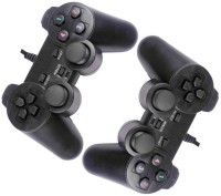 GADGET DEALS Pack of Two USB Gaming Controller Joystick 2-Way Vibration  Gamepad(Black, For PC, Mac OS)