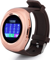 MOBILE FIT S600.gldn_Sv.141 phone Smartwatch(Brown Strap, Free Size)