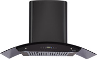 Elica OSB HAC TOUCH BF 90 NERO Auto Clean Wall Mounted Chimney(Black 1200 CMH)