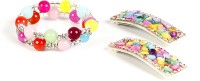 Sringhar Multi color tic tac clips with multi color bracelet for your baby girls(Set of 2) - Price 112 55 % Off  