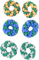 One Personal Care Princess Colorful Designer Fabric Scrunchies Casual Wear SQ-549-05 Hair Accessory Set, Rubber Band(Multicolor, Green, Orange, Blue) - Price 139 53 % Off  